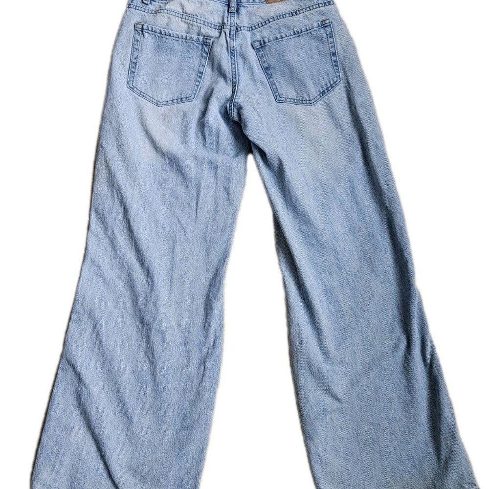 Pacsun Casey Low Rise Baggy WideLeg Distressed Denim Jeans, Womens Size 26 - Picture 2 of 9